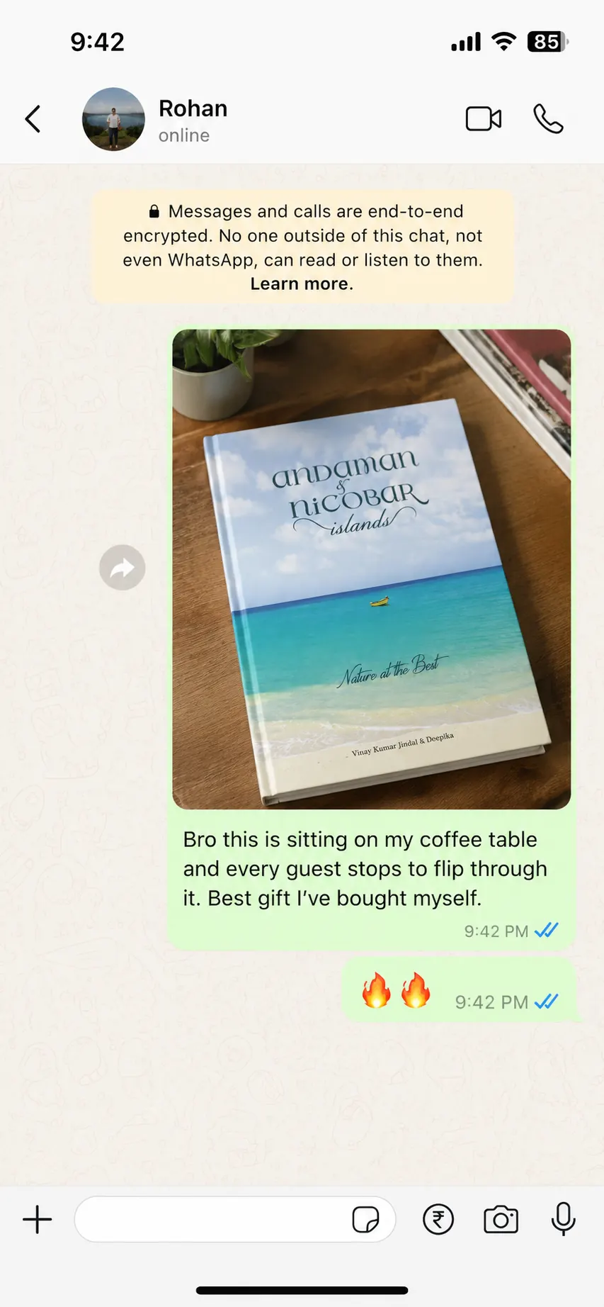 WhatsApp — Rohan, Mumbai